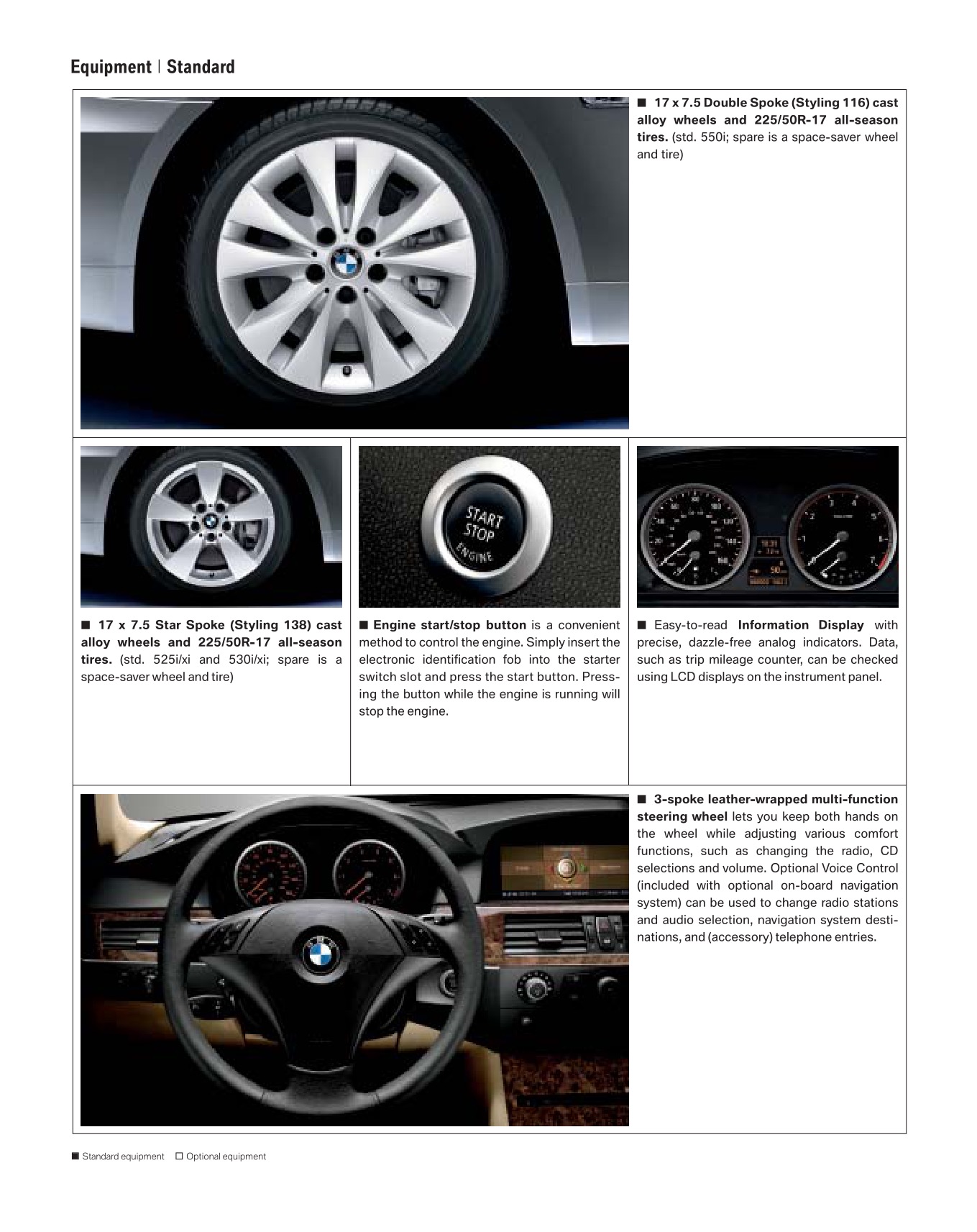 2007 BMW 5-Series Brochure Page 11